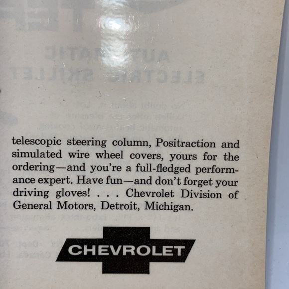 1965 Corsair Corsa Sport Coupe Chevrolet Magazine Advertisement Laminated - Picture 4 of 7